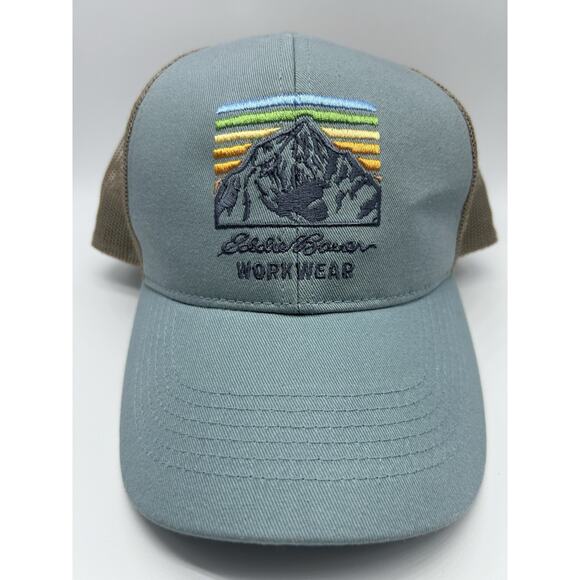 Eddie Bauer Workwear Trucker Hat Mountain Born Worksite Ready Mesh - Picture 1 of 4